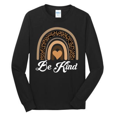 Be Kind, Kindness Matters Leopard Rainbow Cute Fall Autumn Tall Long Sleeve T-Shirt