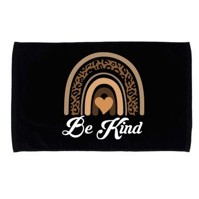 Be Kind, Kindness Matters Leopard Rainbow Cute Fall Autumn Microfiber Hand Towel