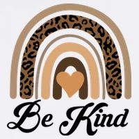 Be Kind, Kindness Matters Leopard Rainbow Cute Fall Autumn Garment-Dyed Sweatshirt