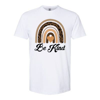 Be Kind, Kindness Matters Leopard Rainbow Cute Fall Autumn Softstyle CVC T-Shirt