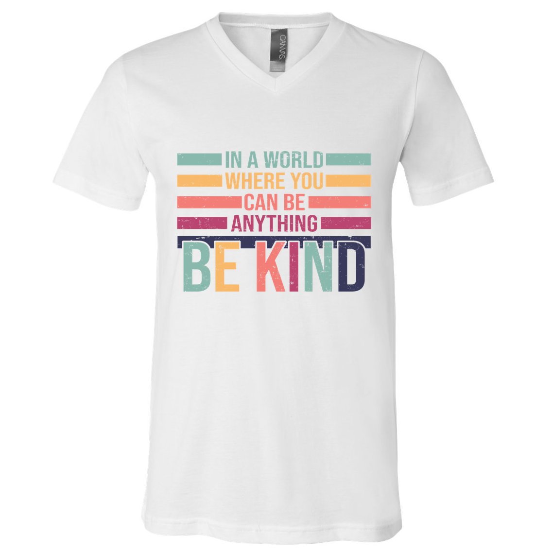 Be Kind Kindness Teacher Cute Inspirational Bless V-Neck T-Shirt