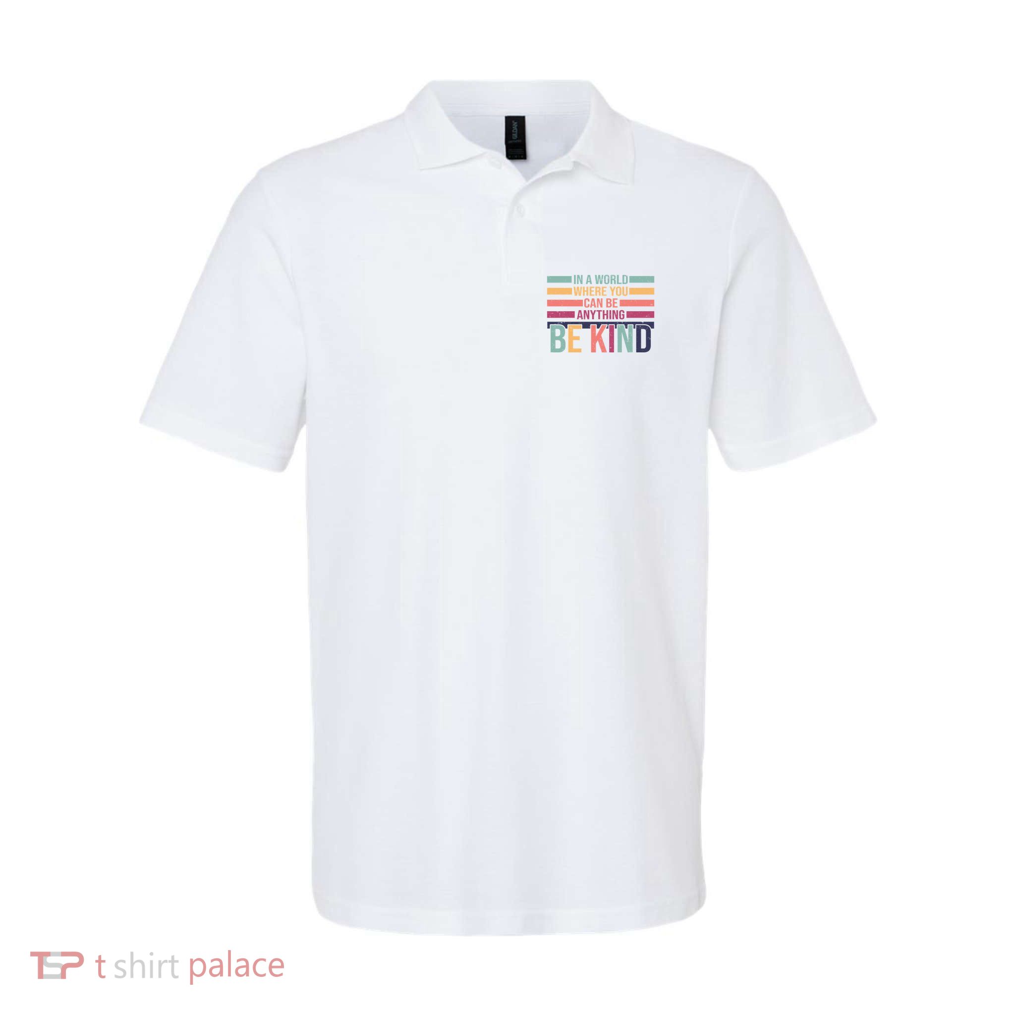 Be Kind Kindness Teacher Cute Inspirational Bless Softstyle Adult Sport Polo