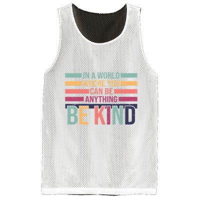 Be Kind Kindness Teacher Cute Inspirational Bless Mesh Reversible Basketball Jersey Tank