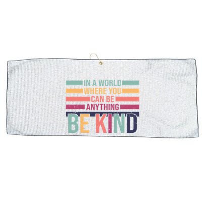 Be Kind Kindness Teacher Cute Inspirational Bless Large Microfiber Waffle Golf Towel