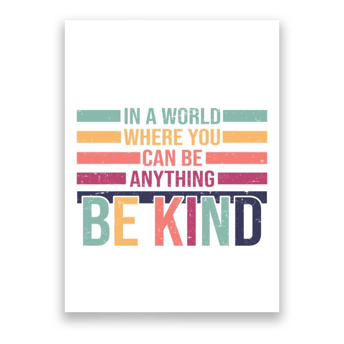 Be Kind Kindness Teacher Cute Inspirational Bless Poster