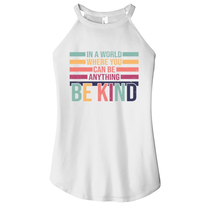 Be Kind Kindness Teacher Cute Inspirational Bless Women's Perfect Tri Rocker Tank