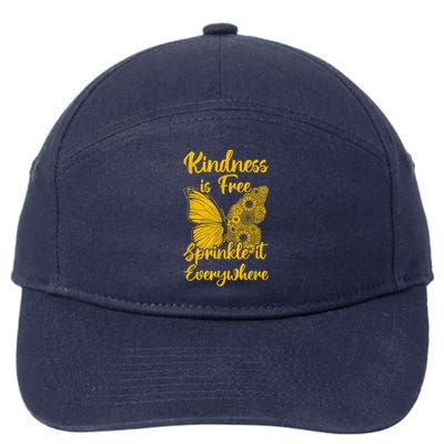 Be Kind Kindness Is Free Sprinkle It Everywhere Summer 7-Panel Snapback Hat