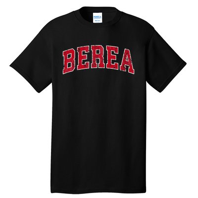 Berea Kentucky Ky Vintage Sports Design Red Design Tall T-Shirt