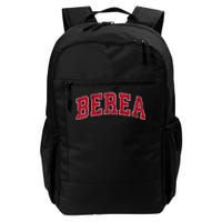 Berea Kentucky Ky Vintage Sports Design Red Design Daily Commute Backpack