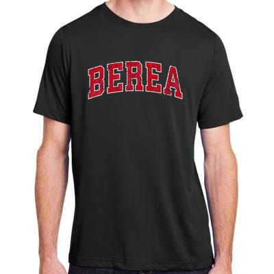 Berea Kentucky Ky Vintage Sports Design Red Design Adult ChromaSoft Performance T-Shirt