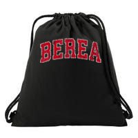 Berea Kentucky Ky Vintage Sports Design Red Design Drawstring Bag