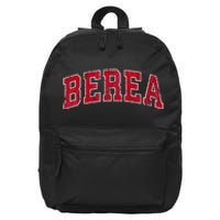 Berea Kentucky Ky Vintage Sports Design Red Design 16 in Basic Backpack