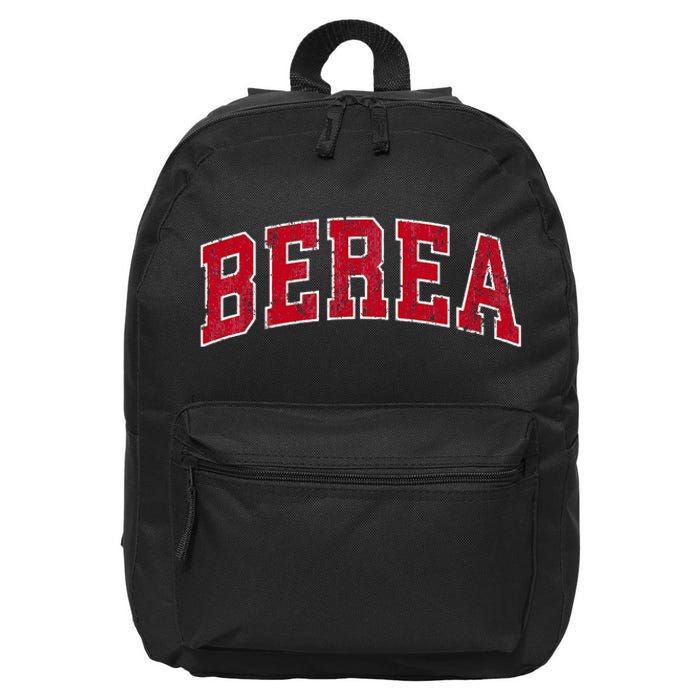 Berea Kentucky Ky Vintage Sports Design Red Design 16 in Basic Backpack