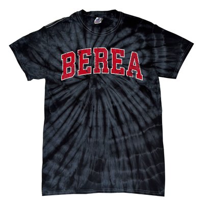 Berea Kentucky Ky Vintage Sports Design Red Design Tie-Dye T-Shirt