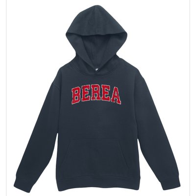 Berea Kentucky Ky Vintage Sports Design Red Design Urban Pullover Hoodie