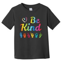 Be Kind Love ASL Sign Language Nonverbal Teacher Student Toddler T-Shirt