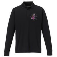 Be Kind Love Kindness Autism Mental Health Awareness Performance Long Sleeve Polo