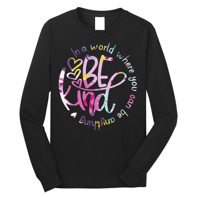 Be Kind Love Kindness Autism Mental Health Awareness Long Sleeve Shirt