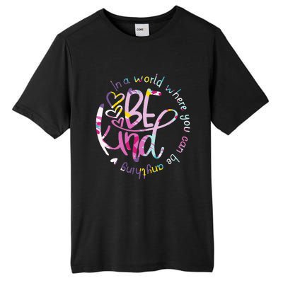 Be Kind Love Kindness Autism Mental Health Awareness Tall Fusion ChromaSoft Performance T-Shirt