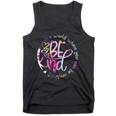 Be Kind Love Kindness Autism Mental Health Awareness Tank Top