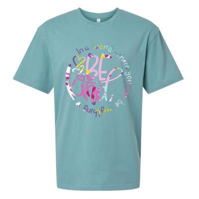 Be Kind Love Kindness Autism Mental Health Awareness Sueded Cloud Jersey T-Shirt