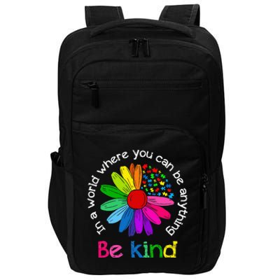 Be Kind Love Kindness Autism Mental Health Awareness Impact Tech Backpack