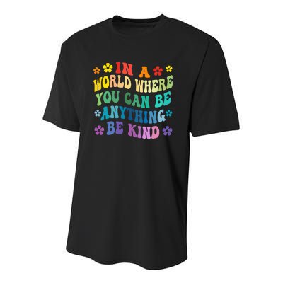 Be Kind Love Kindness Autism Mental Health Awareness Youth Performance Sprint T-Shirt