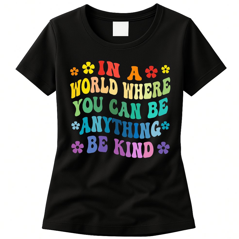 Be Kind Love Kindness Autism Mental Health Awareness Womens T-Shirt