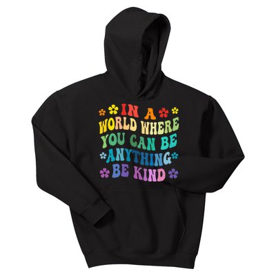 Be Kind Love Kindness Autism Mental Health Awareness Kids Hoodie