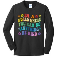 Be Kind Love Kindness Autism Mental Health Awareness Kids Long Sleeve Shirt