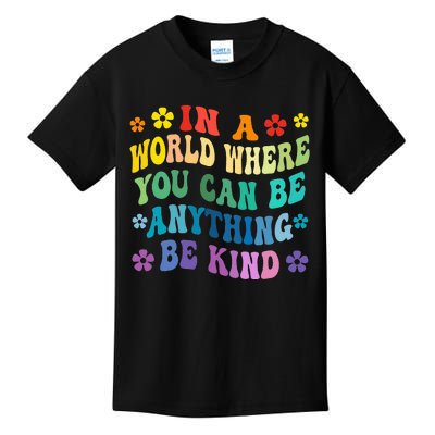 Be Kind Love Kindness Autism Mental Health Awareness Kids T-Shirt