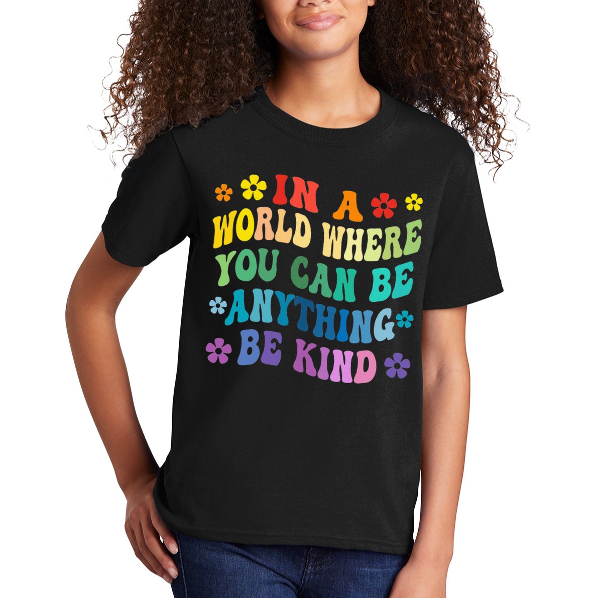 Be Kind Love Kindness Autism Mental Health Awareness Kids T-Shirt