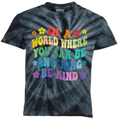 Be Kind Love Kindness Autism Mental Health Awareness Kids Tie-Dye T-Shirt