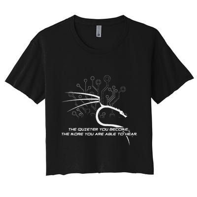 Backtrack Kali Linux With Dragon And Tagline (Bold) Crop Top