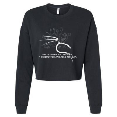 Backtrack Kali Linux With Dragon And Tagline (Bold) Cropped Pullover Crew