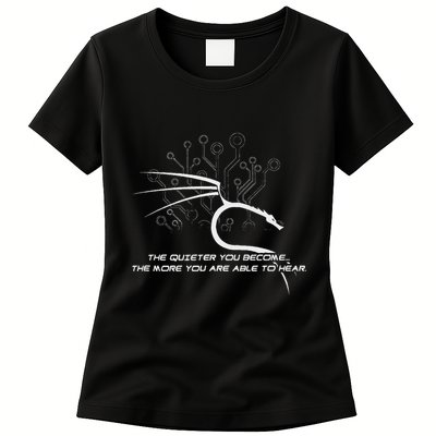 Backtrack Kali Linux With Dragon And Tagline (Bold) Womens T-Shirt