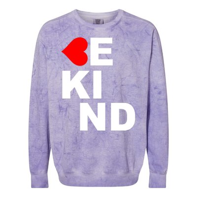 Be Kind Love Heart, Kindness Matters Colorblast Crewneck Sweatshirt