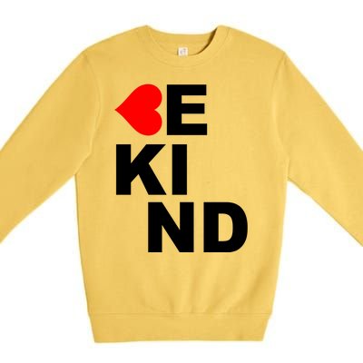 Be Kind Love Heart, Kindness Matters Premium Crewneck Sweatshirt