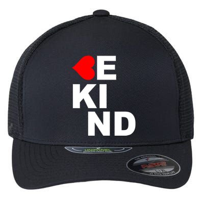Be Kind Love Heart, Kindness Matters Flexfit Unipanel Trucker Cap