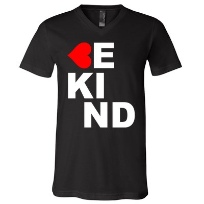 Be Kind Love Heart, Kindness Matters V-Neck T-Shirt