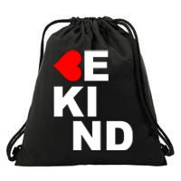 Be Kind Love Heart, Kindness Matters Drawstring Bag