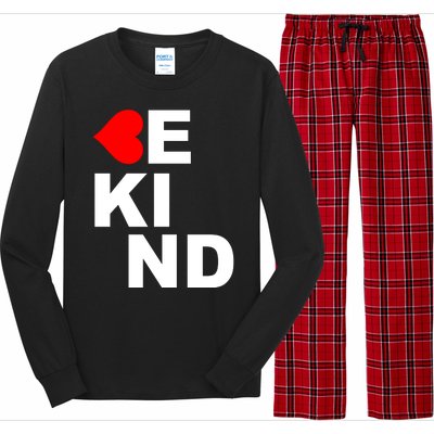 Be Kind Love Heart, Kindness Matters Long Sleeve Pajama Set