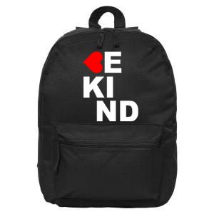 Be Kind Love Heart, Kindness Matters 16 in Basic Backpack