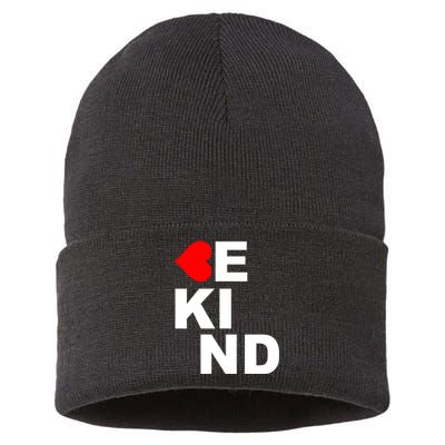 Be Kind Love Heart, Kindness Matters Sustainable Knit Beanie