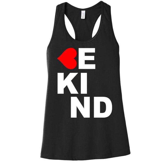 Be Kind Love Heart, Kindness Matters Women's Racerback Tank