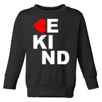 Be Kind Love Heart, Kindness Matters Toddler Sweatshirt