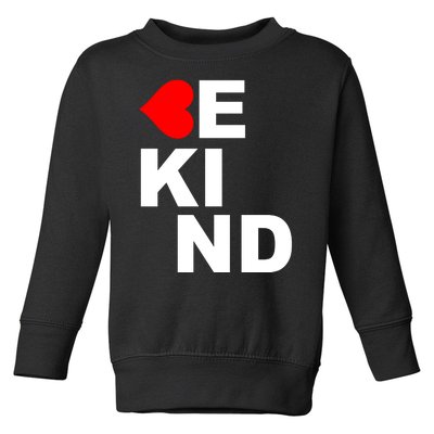 Be Kind Love Heart, Kindness Matters Toddler Sweatshirt