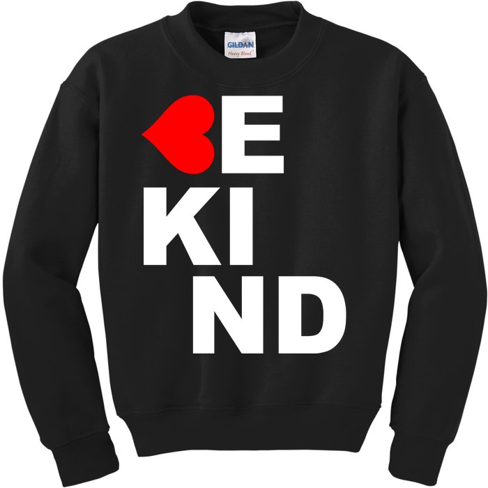 Be Kind Love Heart, Kindness Matters Kids Sweatshirt