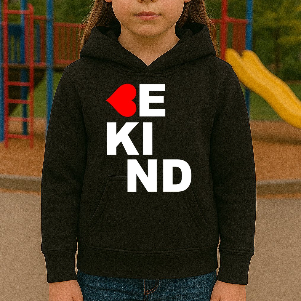 Be Kind Love Heart, Kindness Matters Kids Hoodie