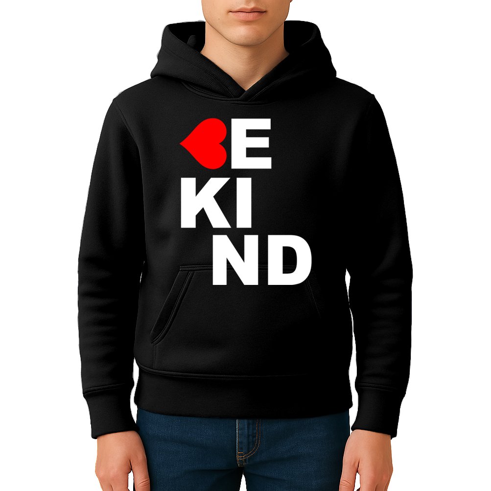Be Kind Love Heart, Kindness Matters Kids Hoodie